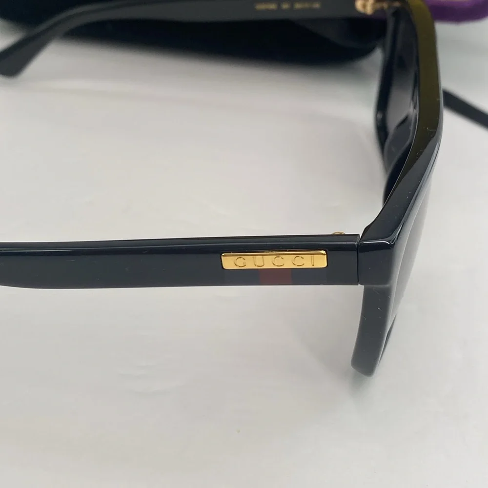 💯- New  Authentic Gucci Grey Browline Men's Sunglasses GG0748S 001 59.